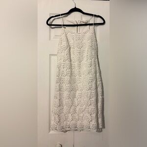 Calvin Klein White Lace Midi Dress